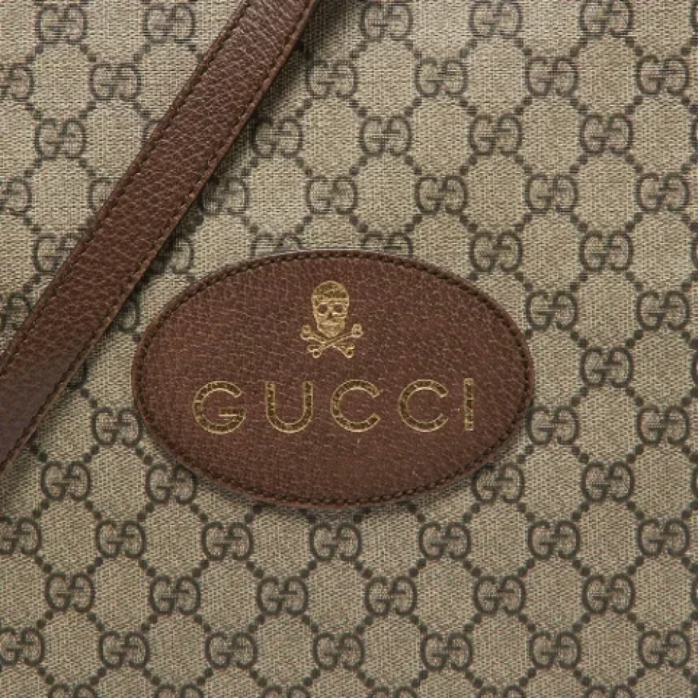 Gucci Vintage Pre-owned Coated canvas gucci-bags Beige Dames