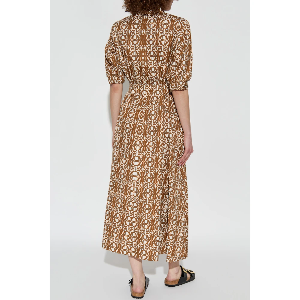 Max Mara Jurk met 'Luxigi' monogram Brown Dames