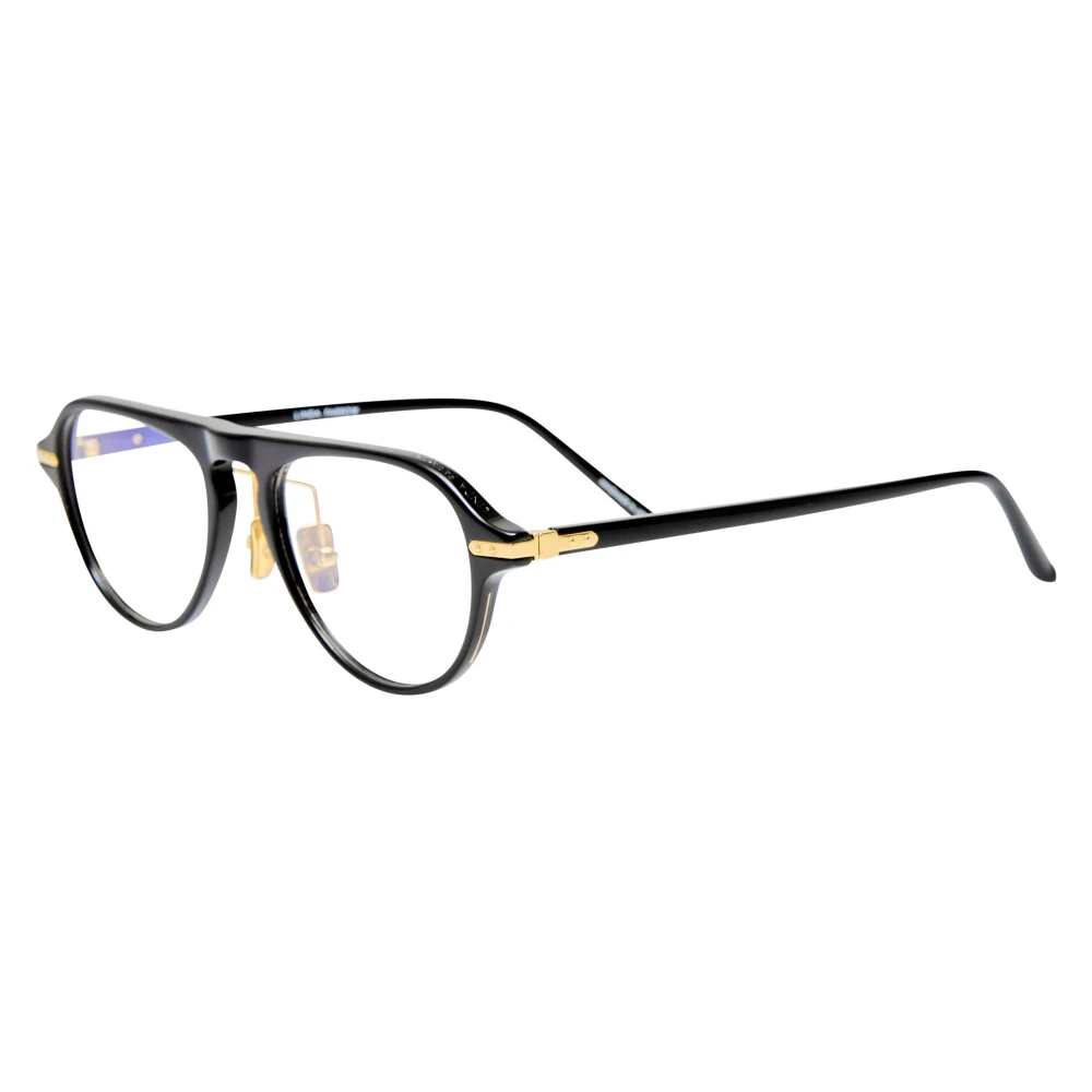 Linda Farrow Black Glasses, Unisex, 49 Mm, Lfa