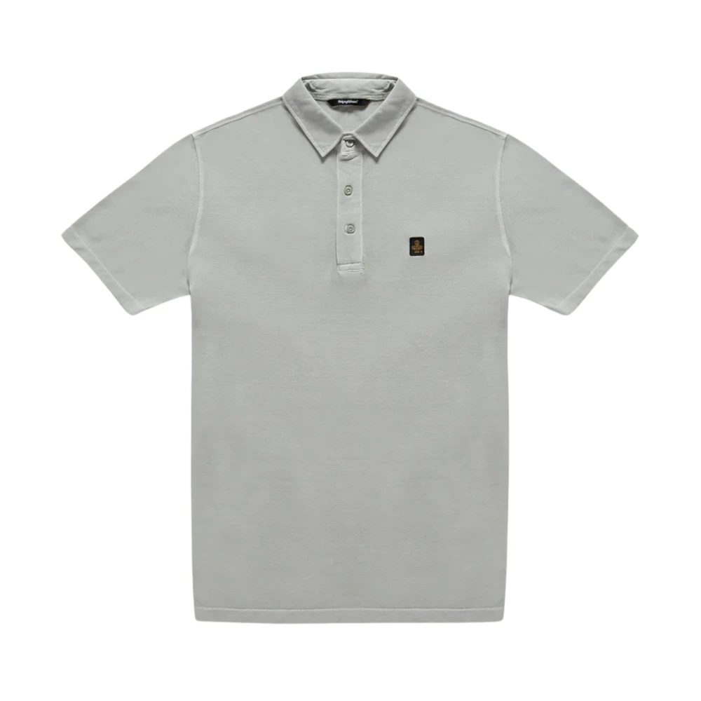Refrigiwear Men's Gray Polo Shirts, 2XL, Polo In Piquet