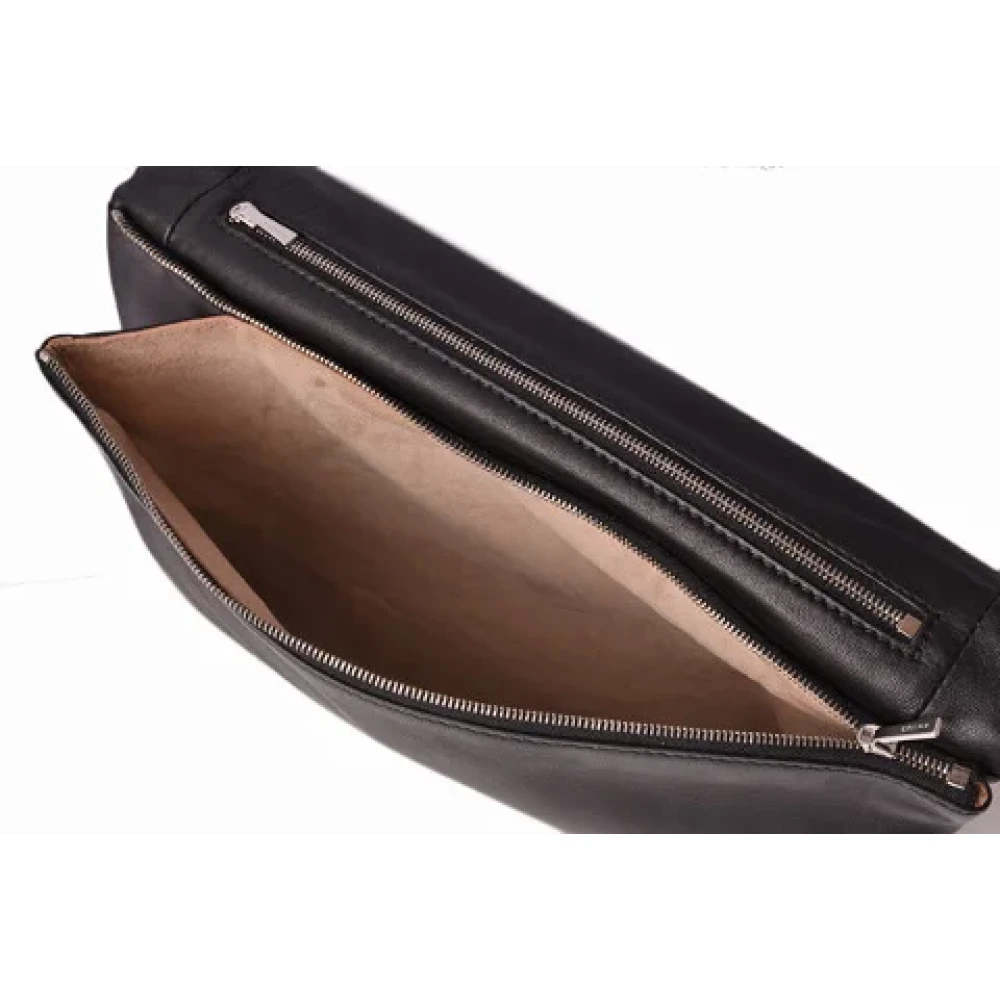 Celine Vintage Pre-owned Leather clutches Black Dames