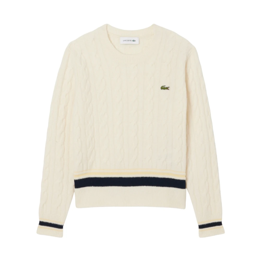 Lacoste Donna Beige Maglie, L, New,