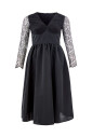 robe-elegante-en-polyester-noir