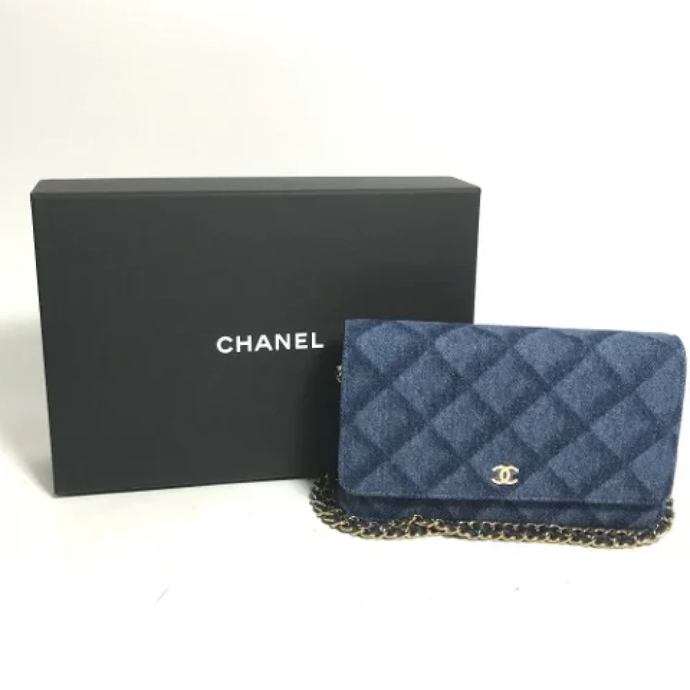 Chanel Vintage Pre-owned Denim chanel-bags Blue Dames