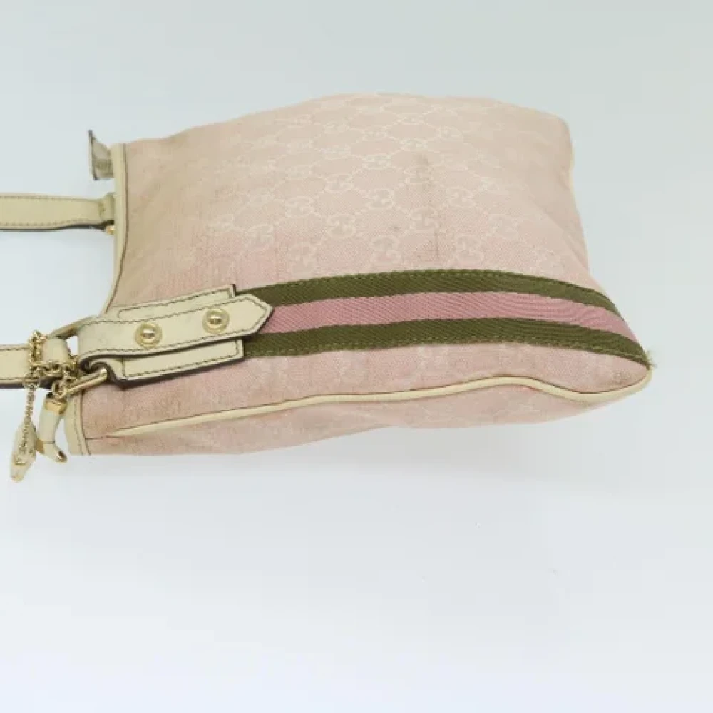 Gucci Vintage Pre-owned Canvas shoulder-bags Pink Dames