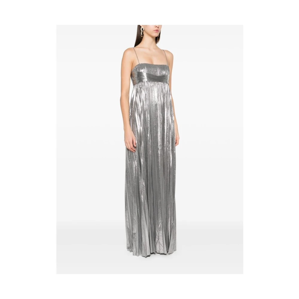 Retrofête Zilver-tone Kruisband Jurk Gray Dames