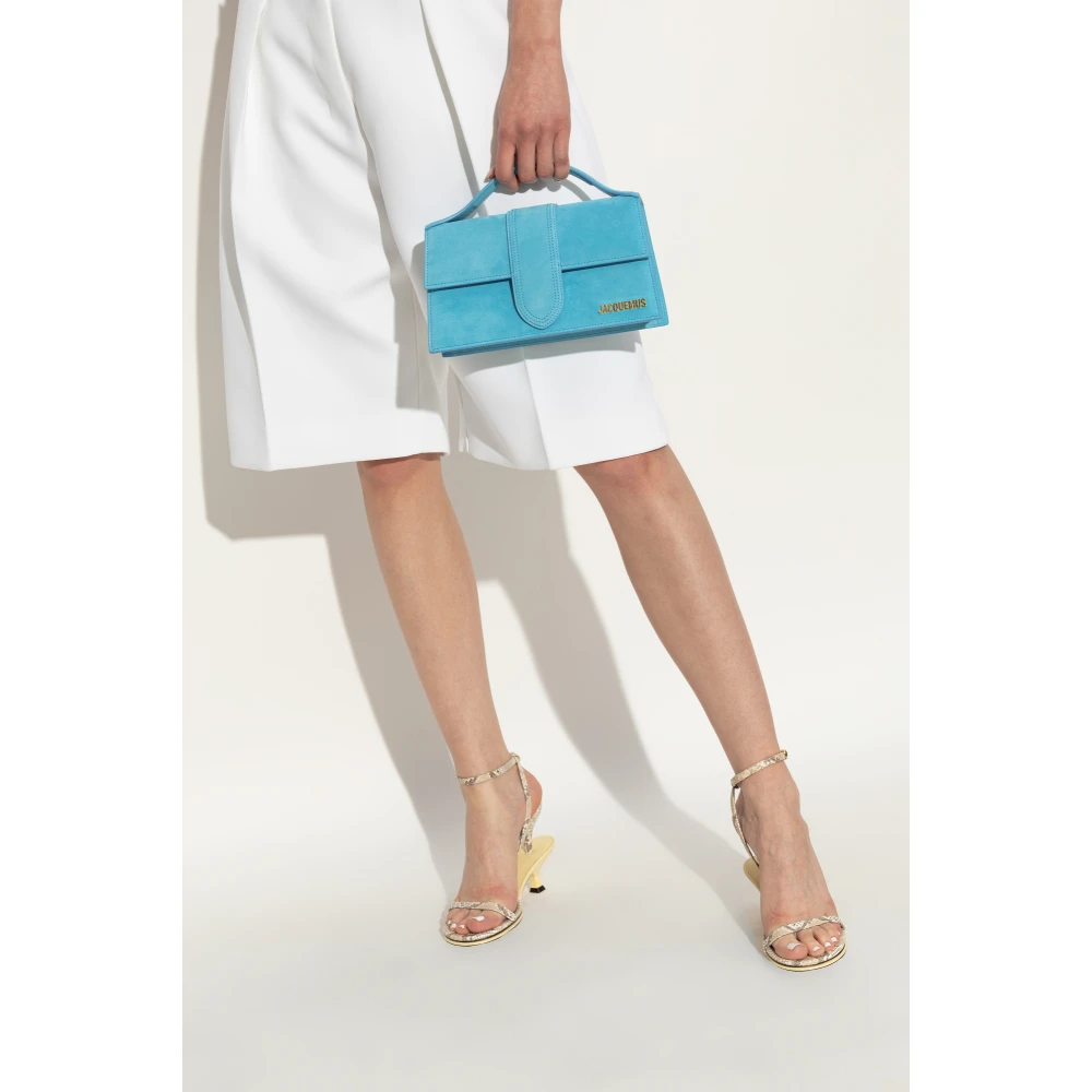 Jacquemus Schoudertas Le Grand Bambino Blue Dames