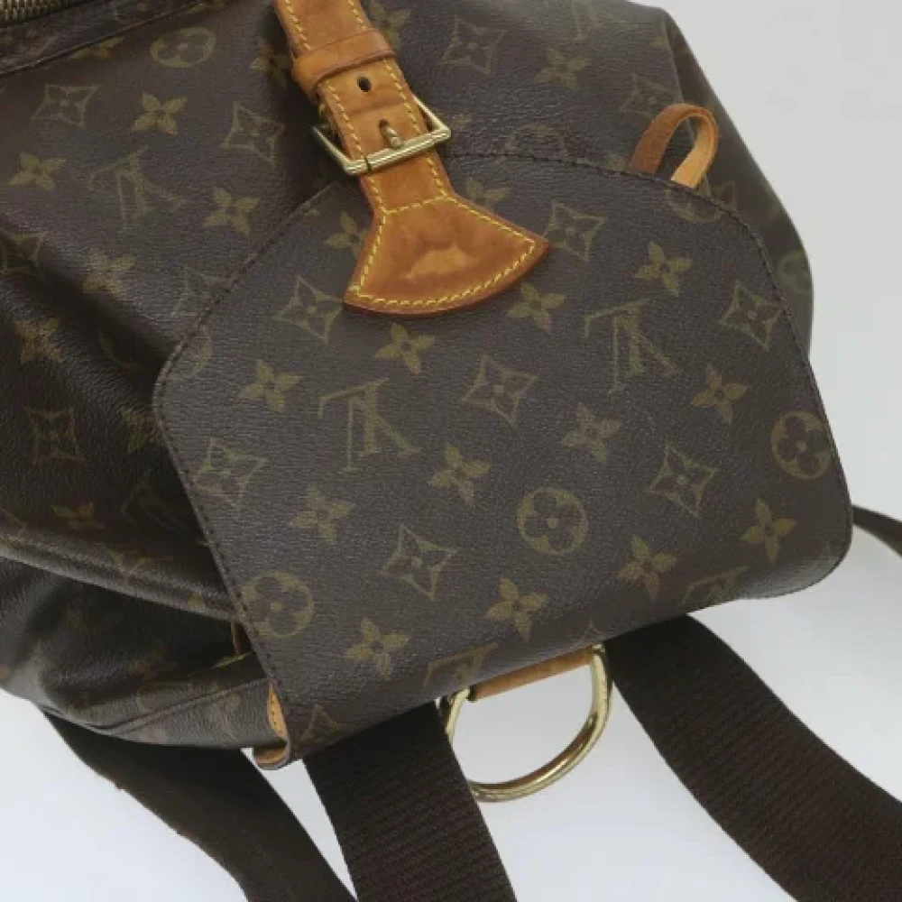 Louis Vuitton Vintage Pre-owned Canvas backpacks Brown Dames