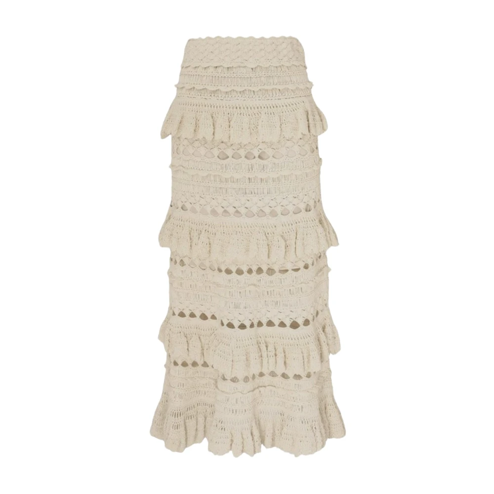 Zimmermann Katoenen Waverly Rok Beige Dames