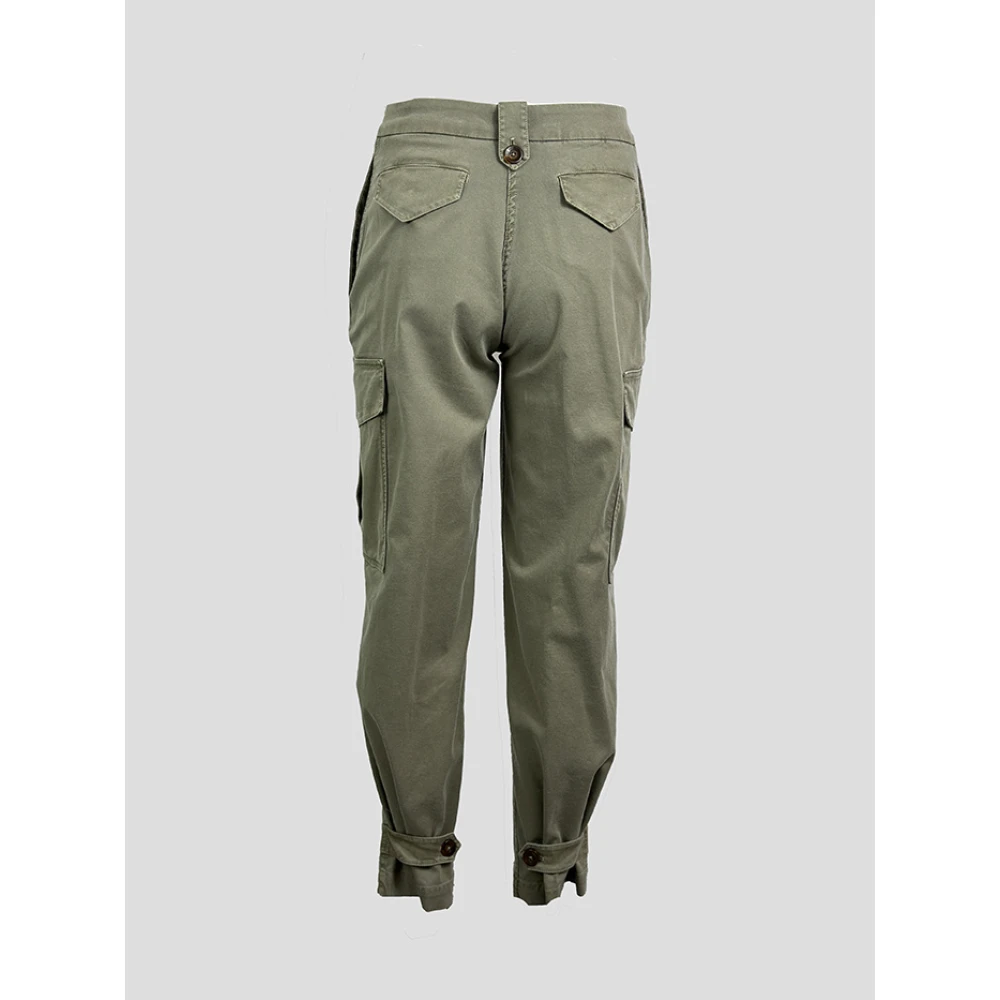 PT Torino Tapered Trousers Green Dames