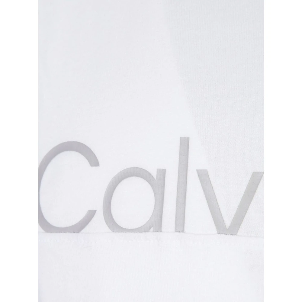 Calvin Klein Sportieve Witte T-shirts en Polos White Heren