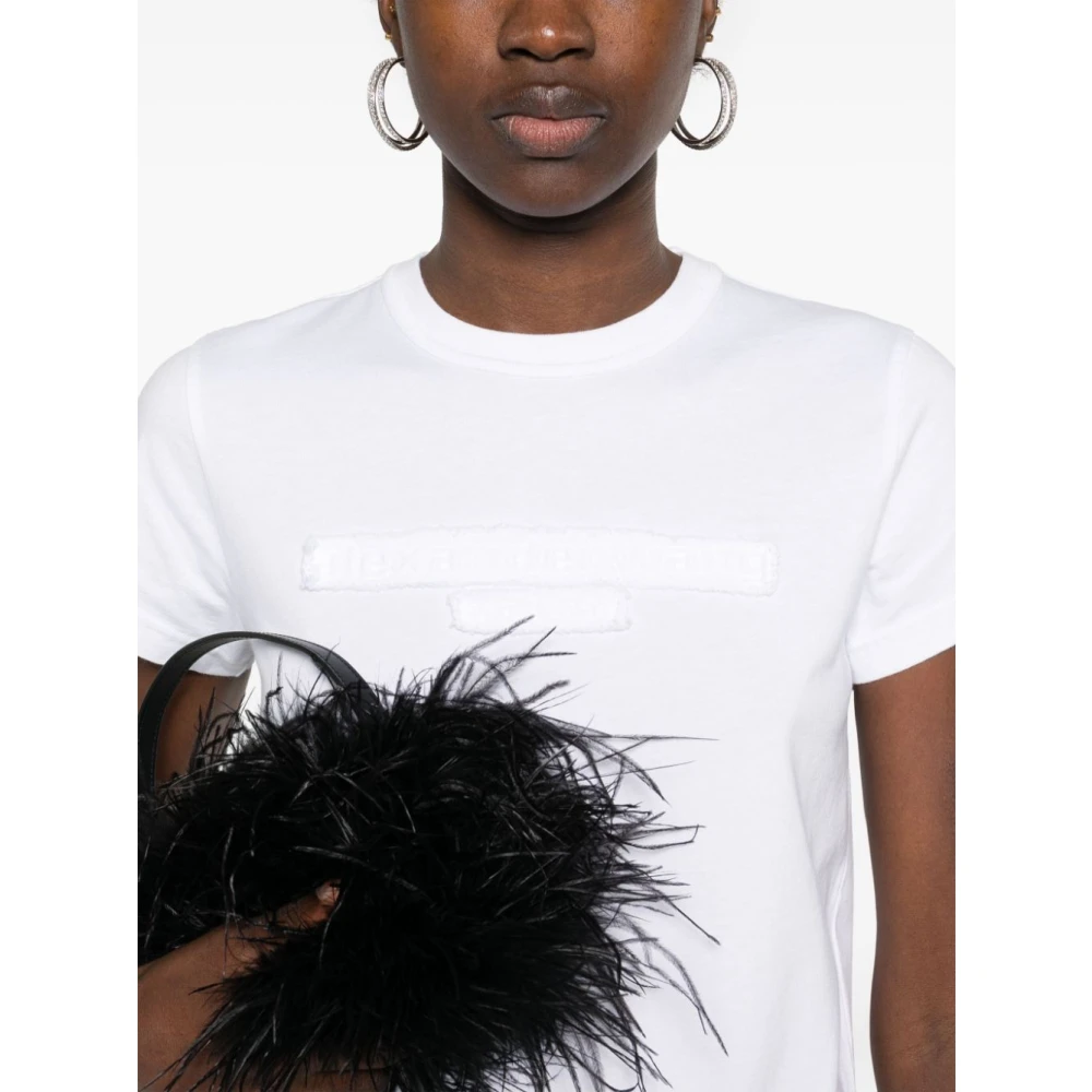 alexander wang Witte T-shirts & Polo's voor vrouwen White Dames