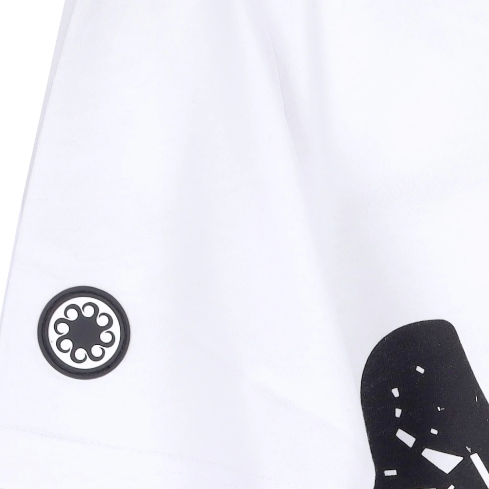 Octopus Stempel Tee Wit Korte Mouw T-shirt White Heren
