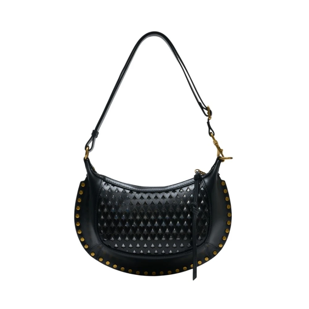 Isabel Marant Women's Black Oskan Moon Shoulder Bag