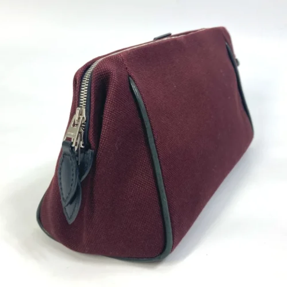 Hermès Vintage Pre-owned Fabric clutches Red Dames