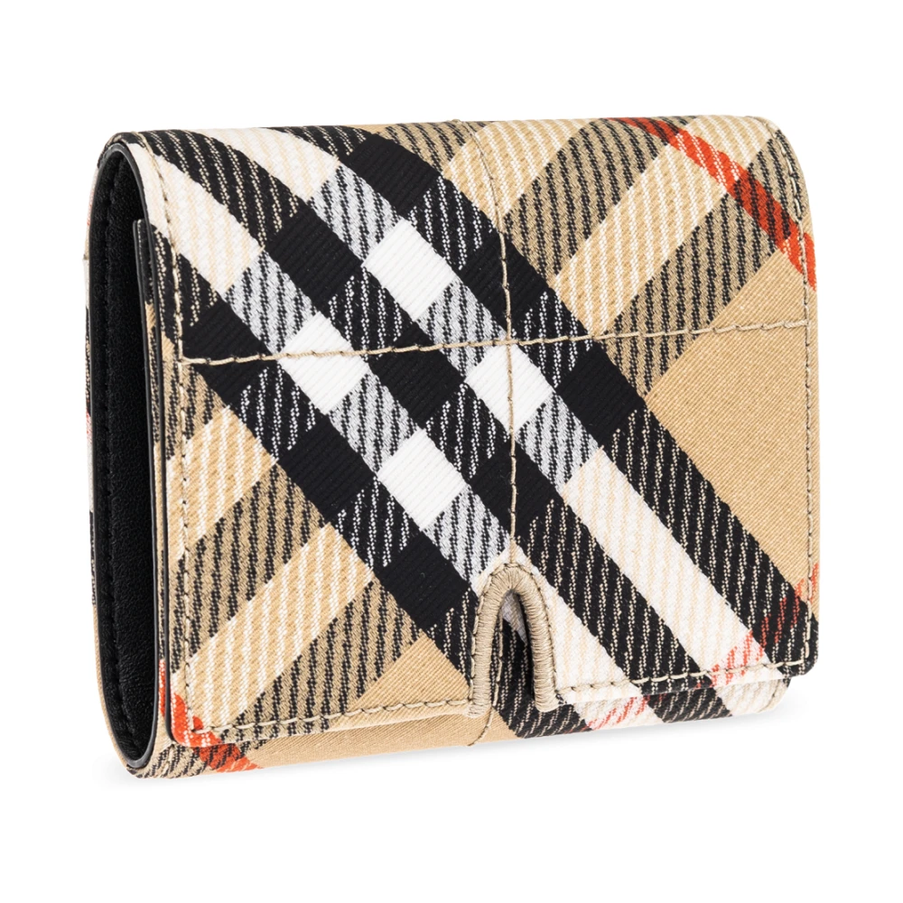 Burberry Portemonnee met ruitpatroon Beige Dames