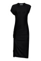 robe-midi-noire-drapee