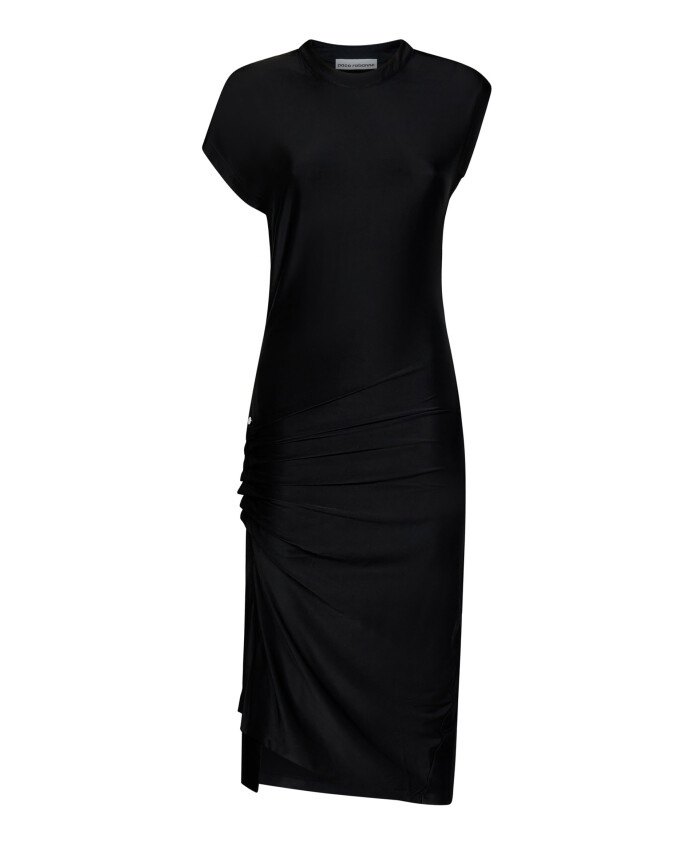 robe-midi-noire-drapee