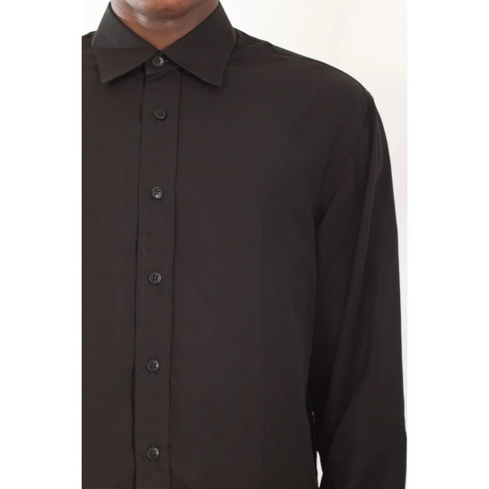Costumein Drop Schouders Shirt in Andrea Stijl Black Heren