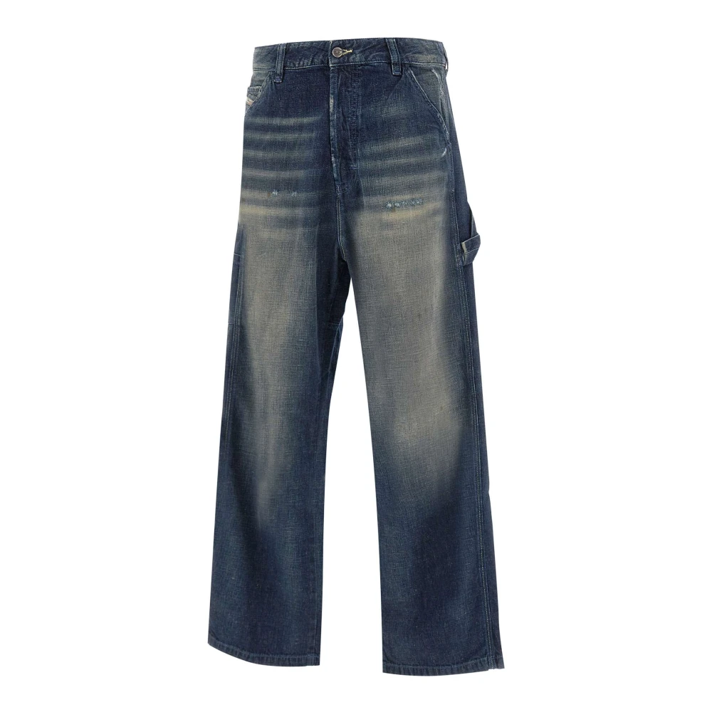 Diesel Werkkleding Stijl Blauwe Jeans Blue Heren