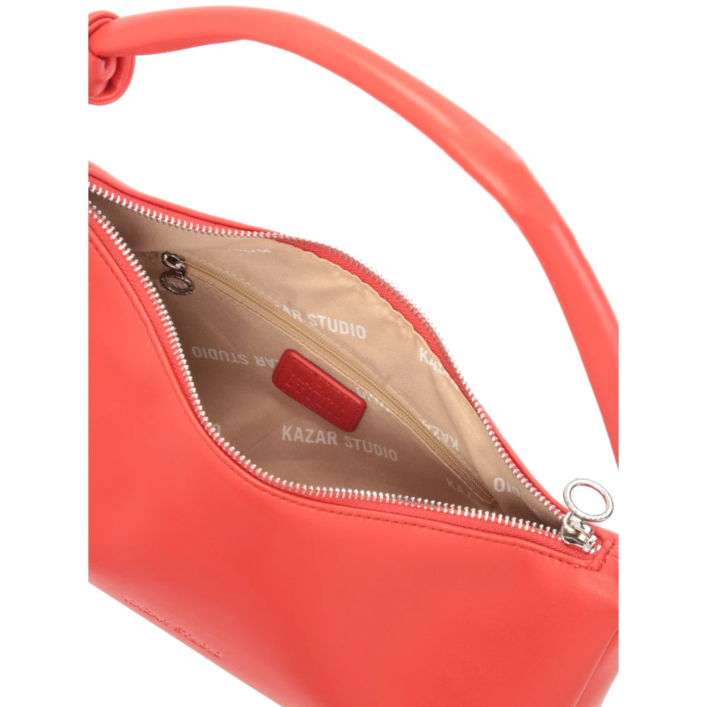 Kazar Studio Rode leren tas met rechthoekige vorm Red Dames