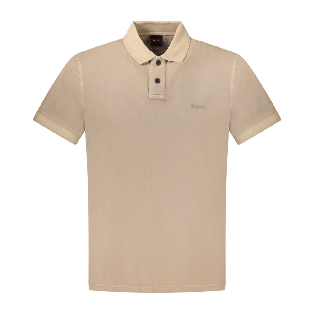 Hugo Boss Korte Mouw Polo Shirt Bruin Mannen Brown Heren