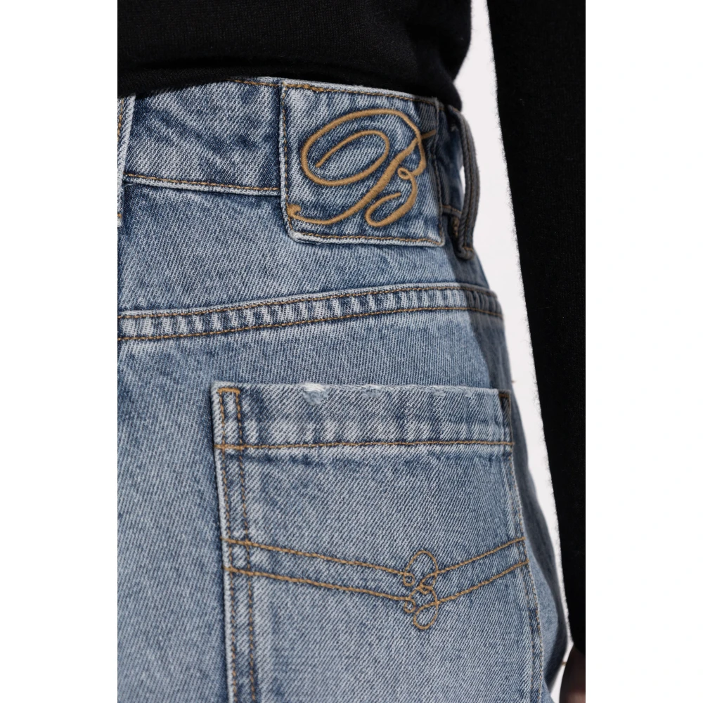 Blumarine Wijde type jeans Blue Dames