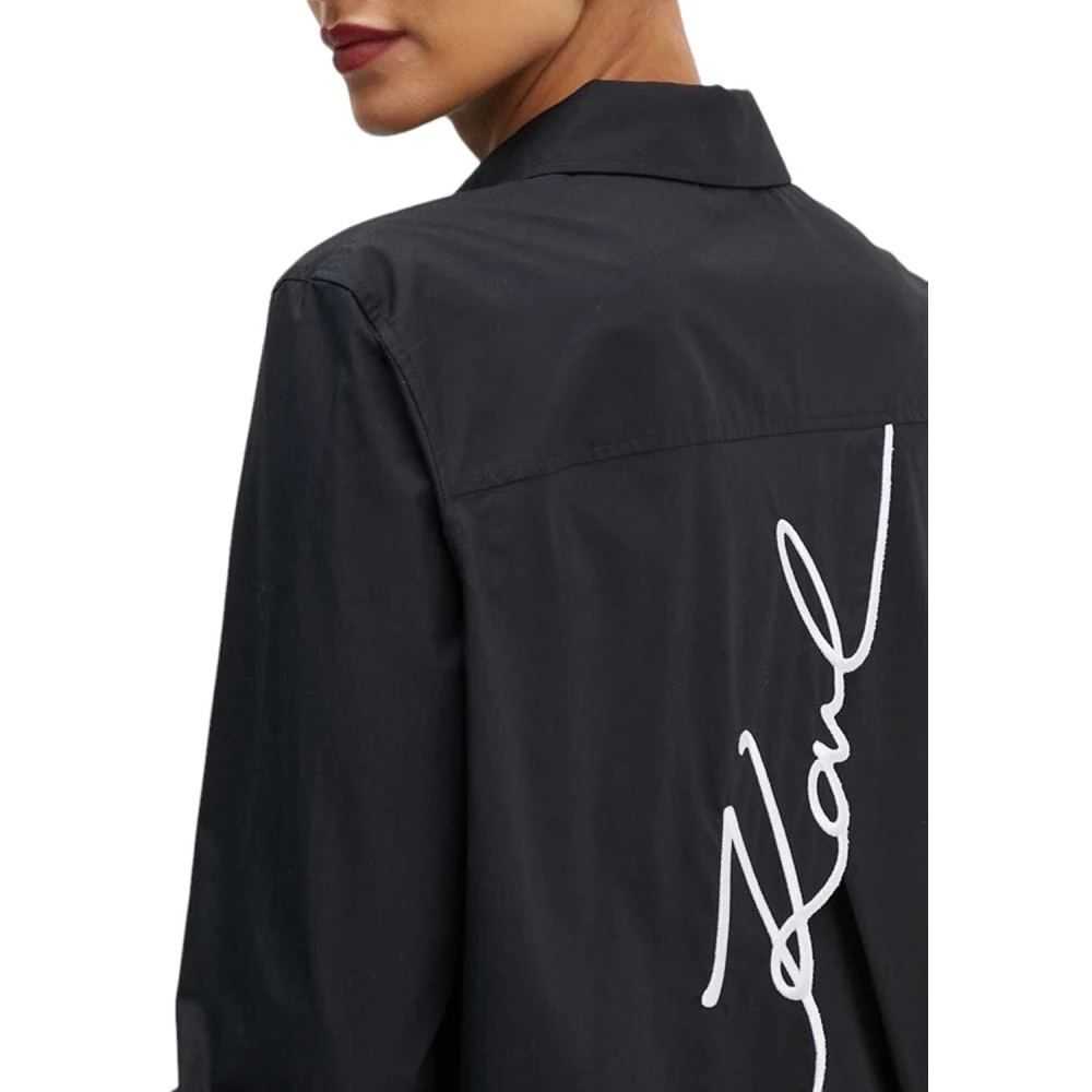 Karl Lagerfeld Shirt handtekening tuniek 08k245w1603 Black Dames