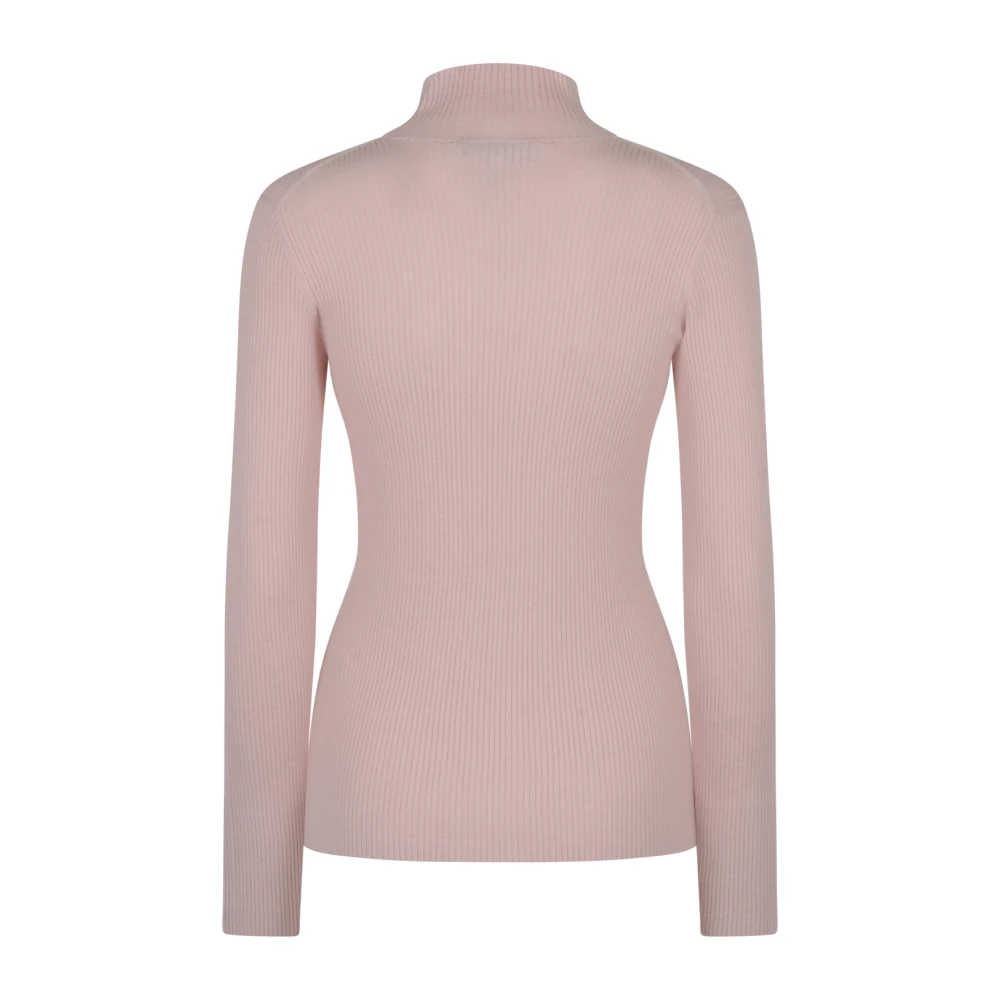 Maison Kitsuné Baby Fox Patch Sweater Collectie Pink Dames