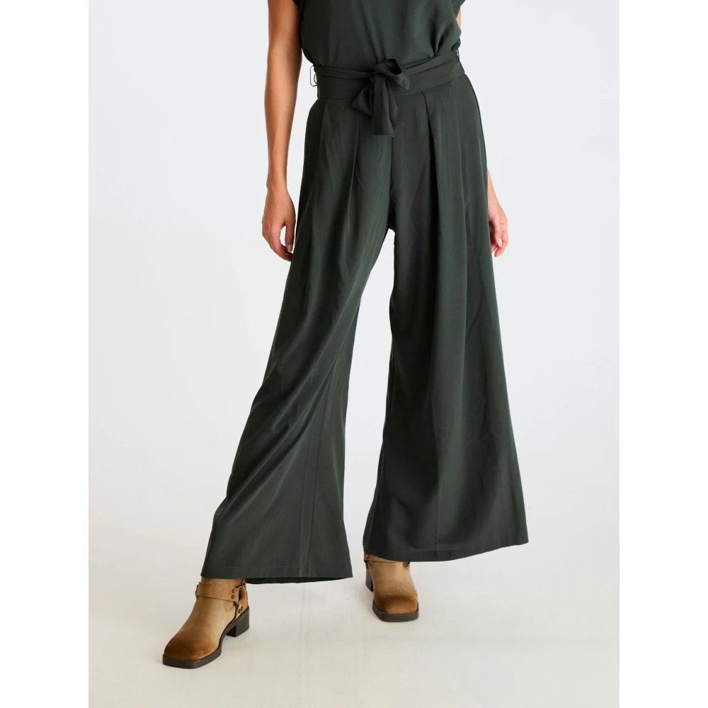 NEO NOIR Coole Losse Lana Broek voor elke gelegenheid Green Dames
