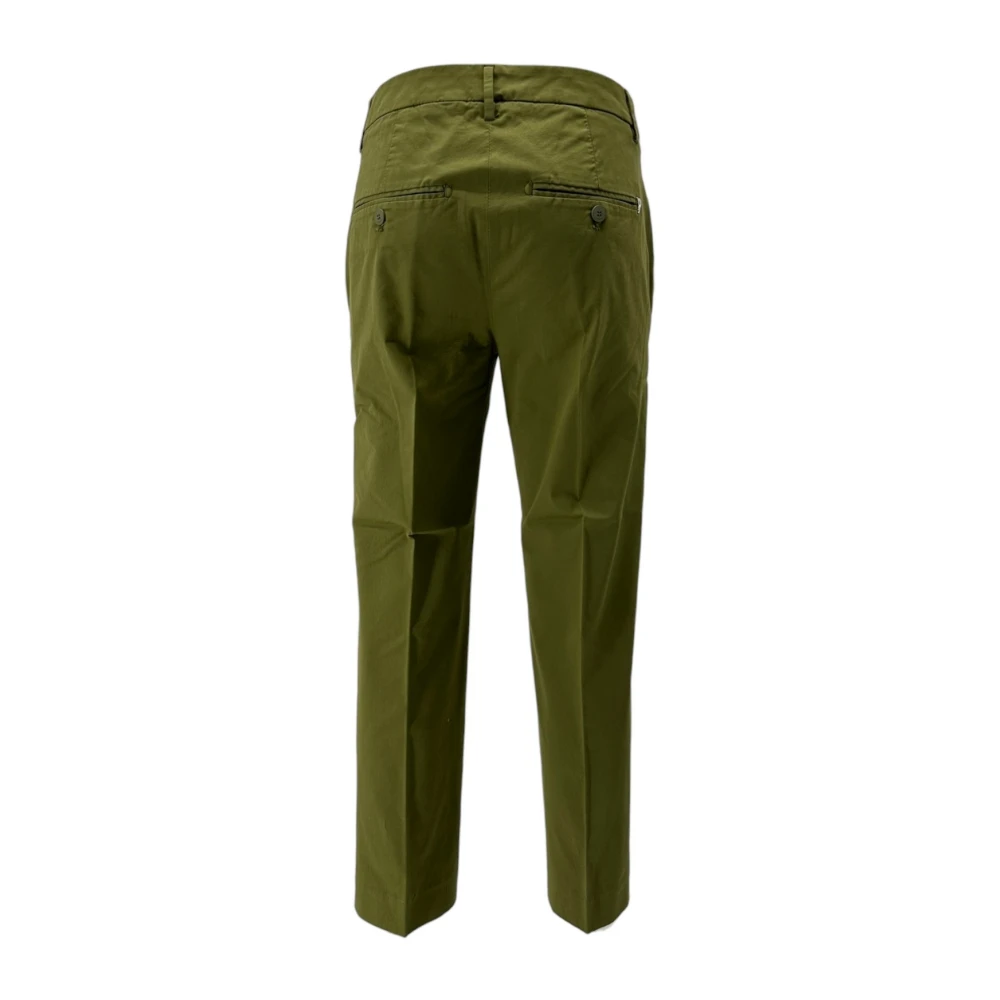 Dondup Militaire Chino Broek Enkel Lengte Green Dames