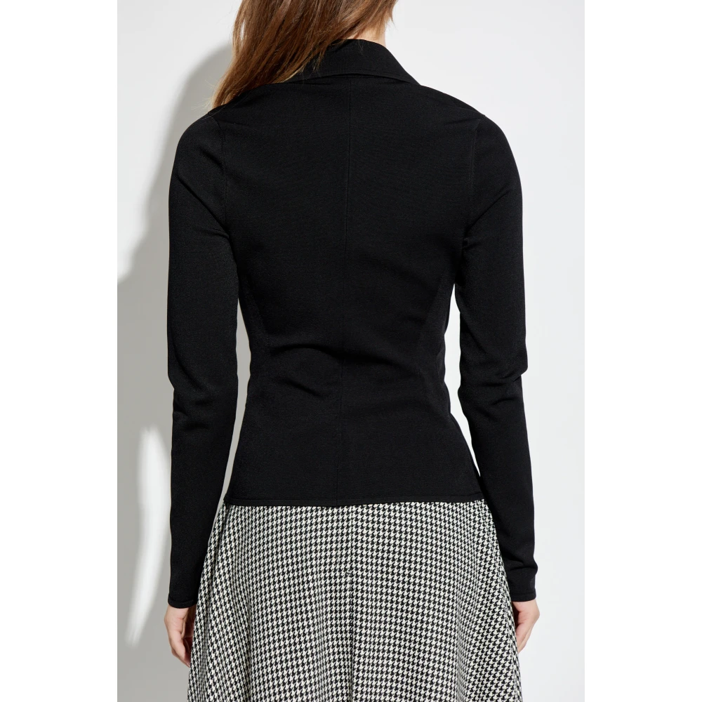 Dolce & Gabbana Cardigan met logo Black Dames