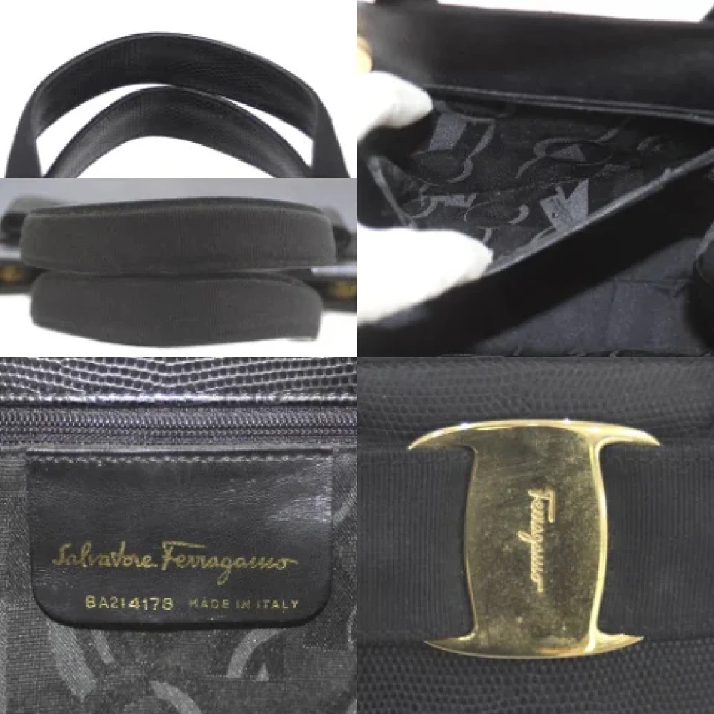 Salvatore Ferragamo Pre-owned Leather totes Black Dames