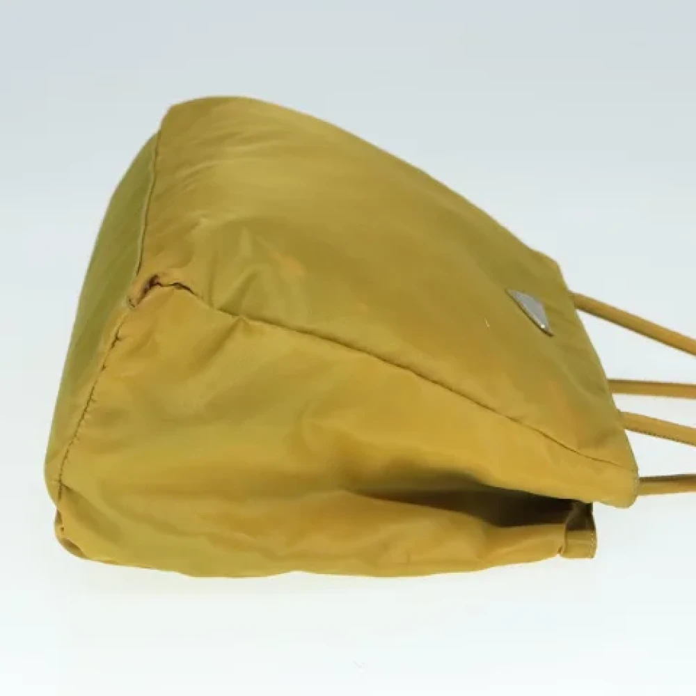 Prada Vintage Pre-owned Nylon prada-bags Yellow Dames
