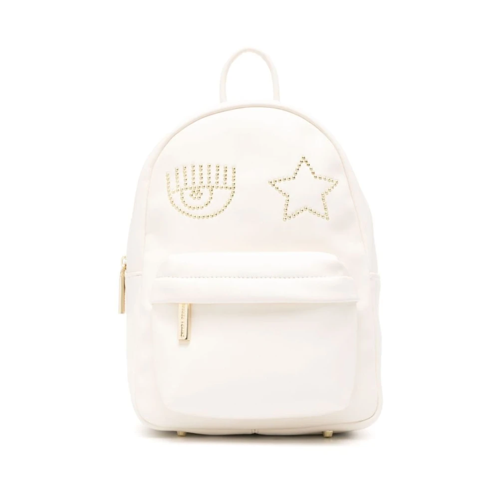 Chiara Ferragni Collection Witte tassen met Eye Star Studs White Dames