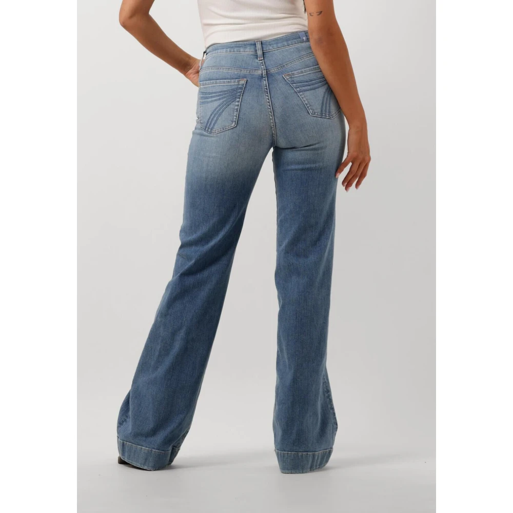 7 For All Mankind Jeans Flare Blue Dames