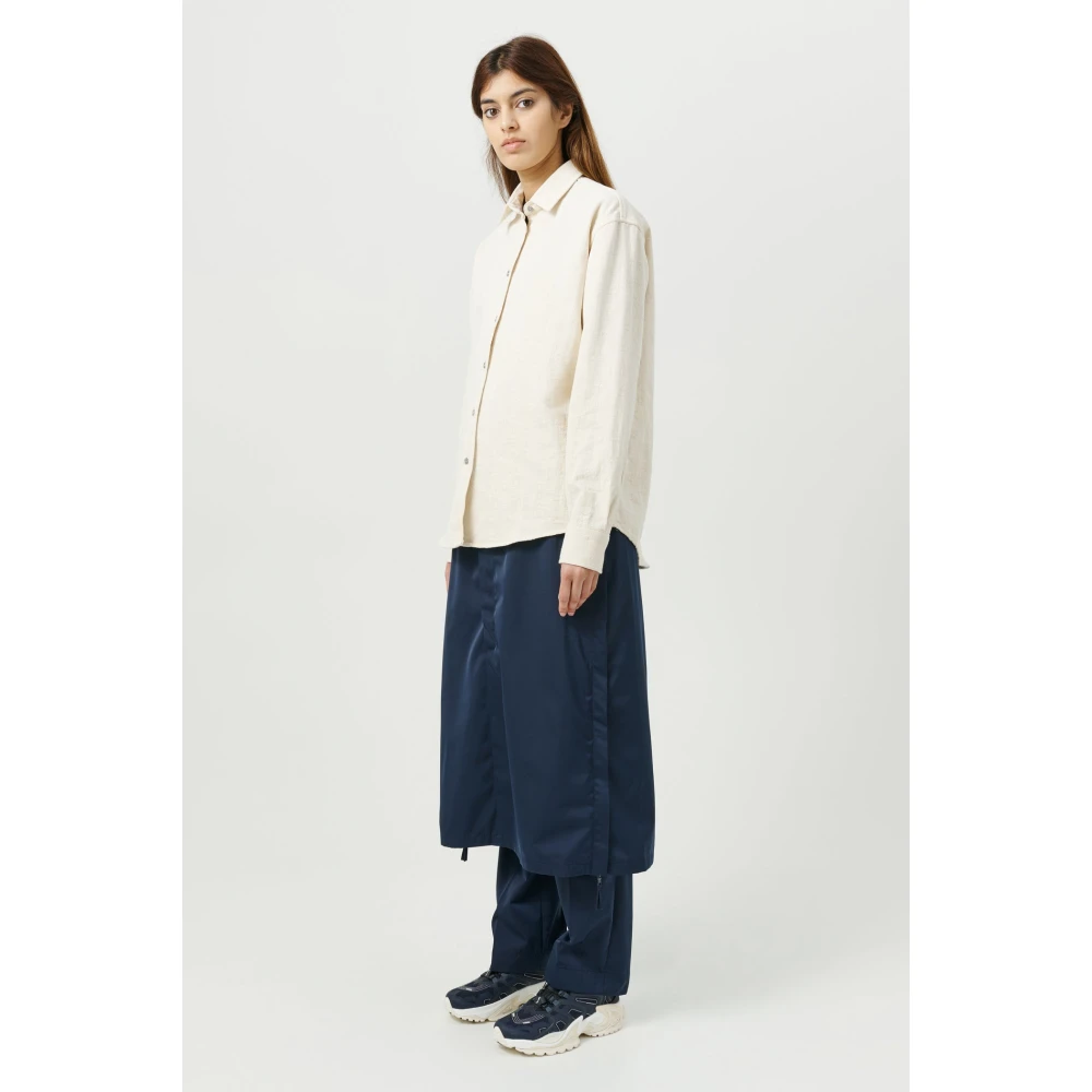 Soulland Relaxed Fit Katoenen Overshirt Beige Heren