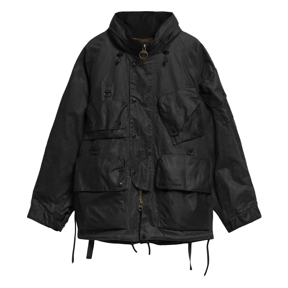 Barbour Men's Black X Norbit: Waxed Ripstop Fabric Jacket - Image 2