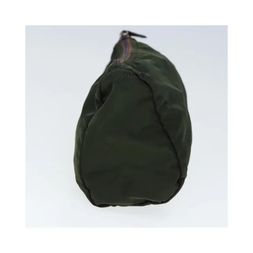 Prada Vintage Pre-owned Nylon prada-bags Green Dames