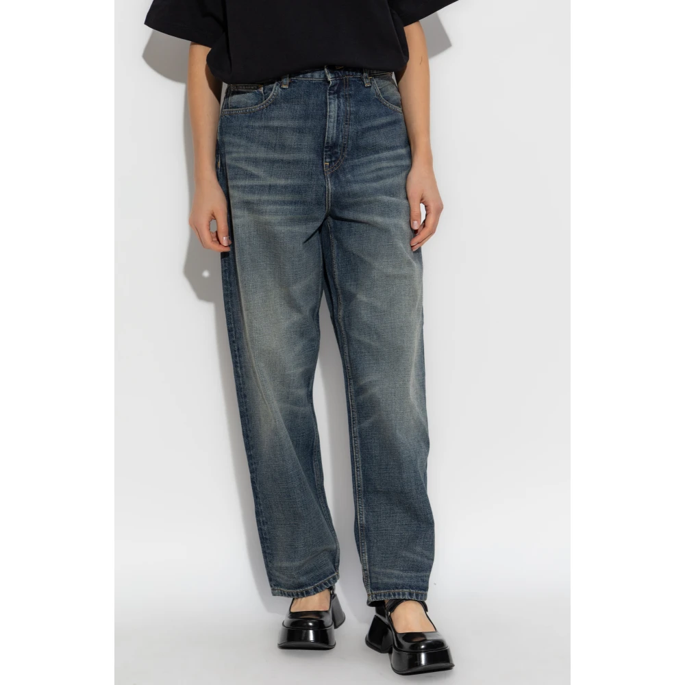 Carhartt WIP Jeans met logo Blue Dames