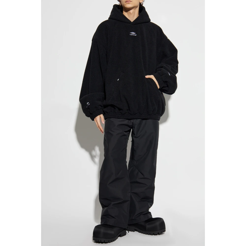 Balenciaga Fleece sweatshirt uit de Skiwear collectie Black Heren