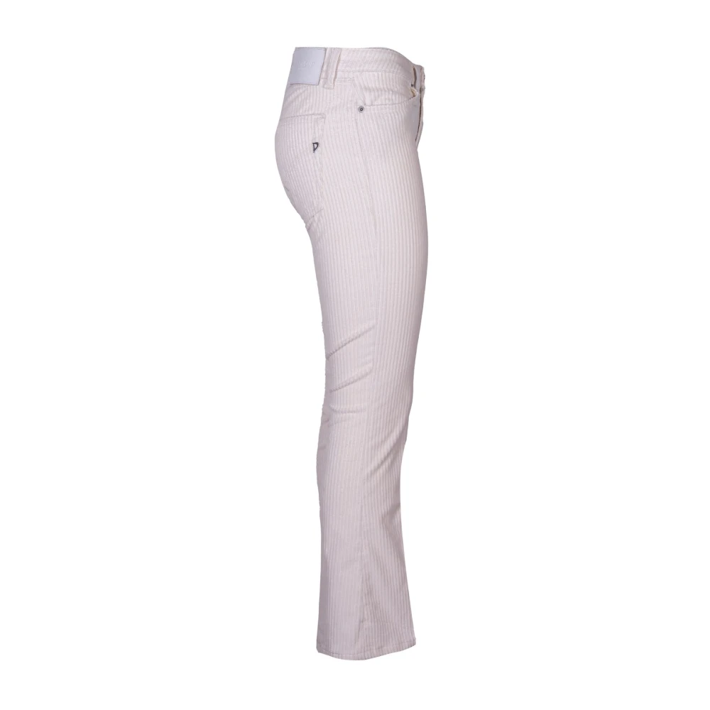 Dondup Stijlvolle Wijde Broek White Dames