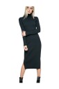 robe-pull-col-roule-en-maille-cotelee