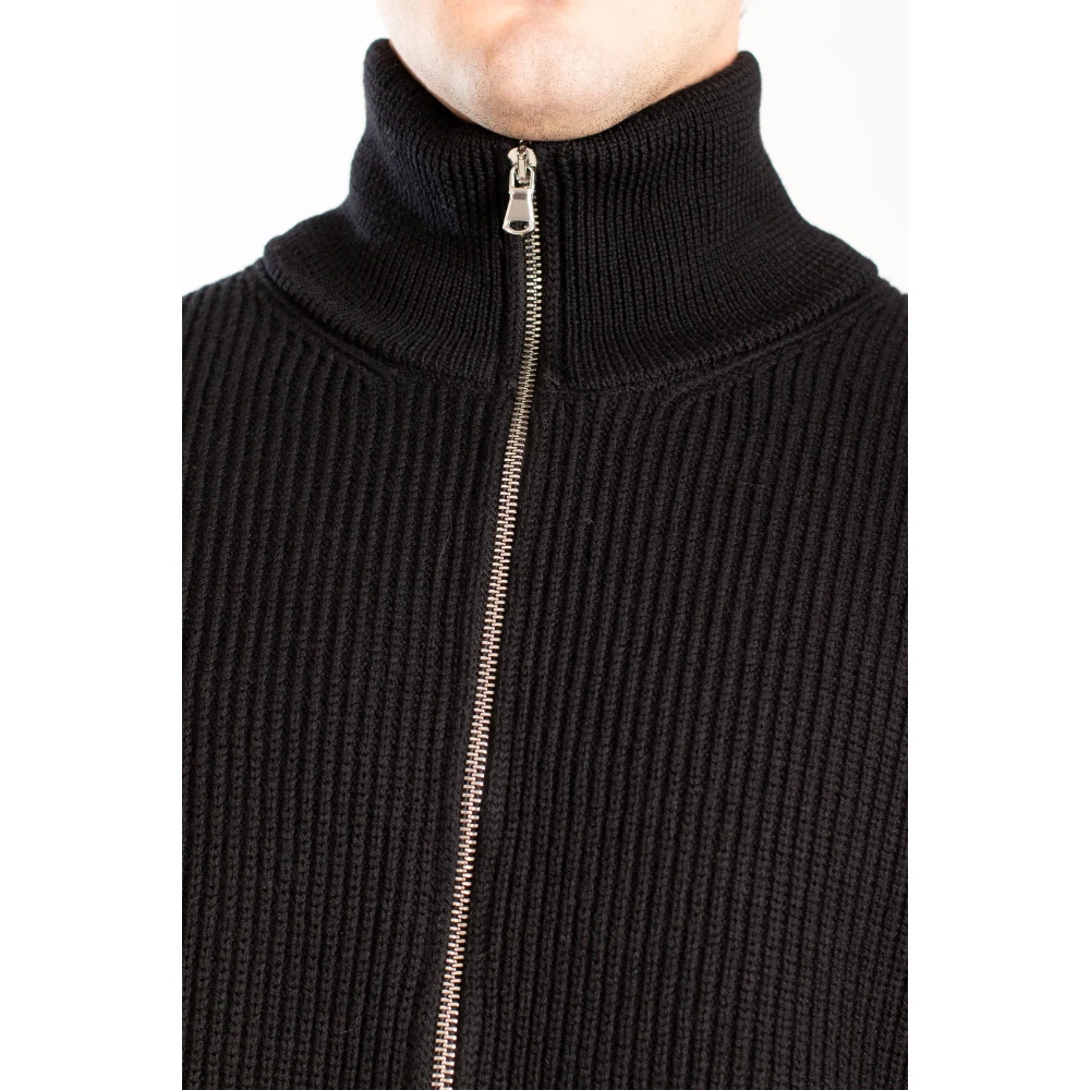 Seven Gauge Geribbelde Merinos Ritsvest Black Heren