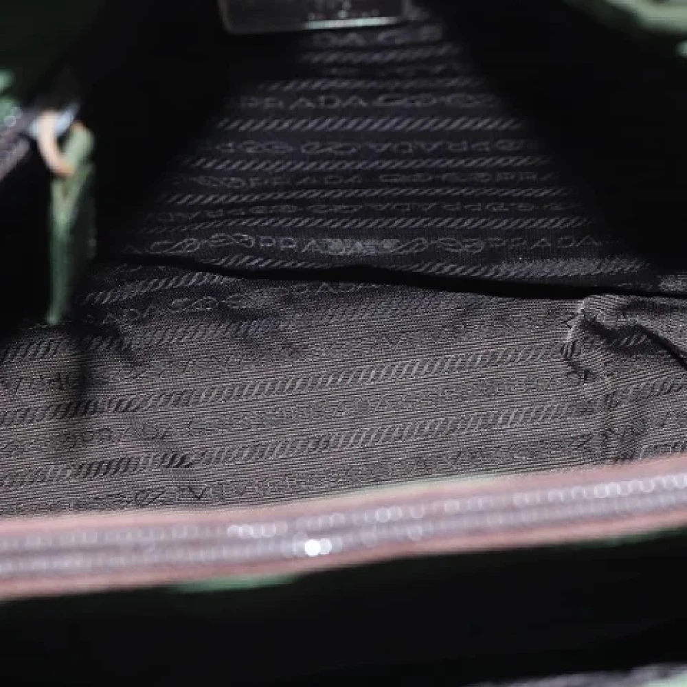 Prada Vintage Pre-owned Fabric prada-bags Green Dames