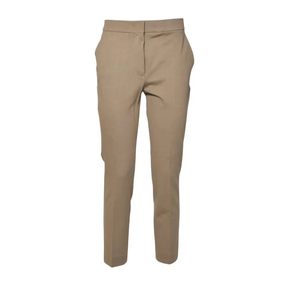 Max Mara Women's Brown Slim-Fit Trousers, Xs, Pegno Jersey Trouser