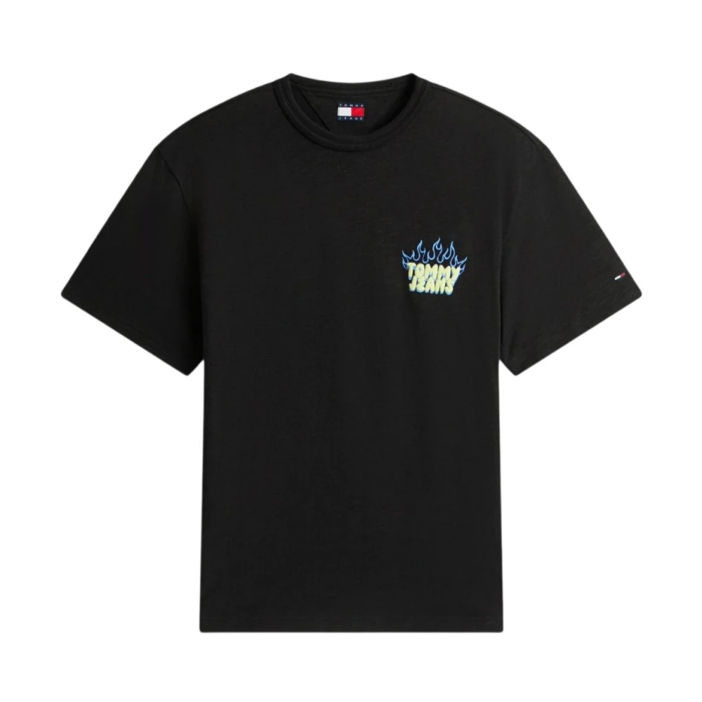 Tommy Hilfiger Men's Black T-Shirts - T-Shirts - Xl - Tops