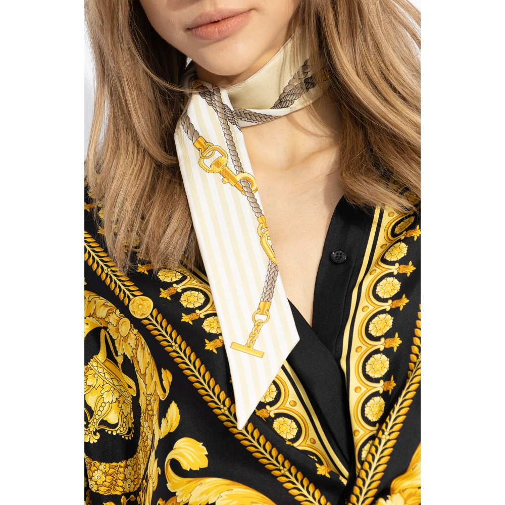 Versace Zijden sjaal Yellow Dames