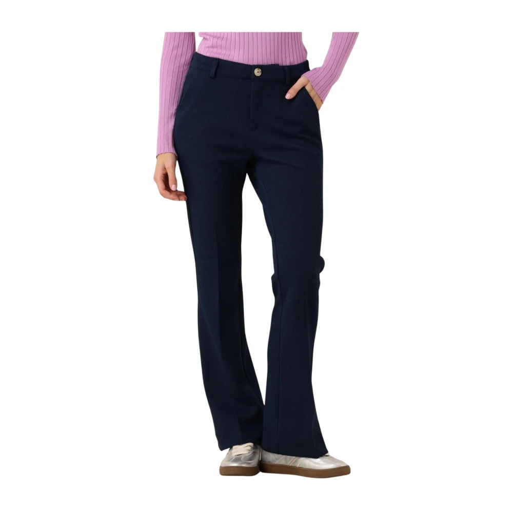 Pom Amsterdam Eternal Blue Elegante Broek Blue Dames