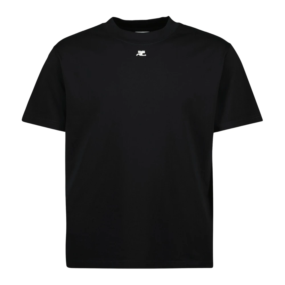 Courrèges - Camiseta Oversize Negra Otoño-Invierno 2025 - Tops - Hombre - Negro - M
